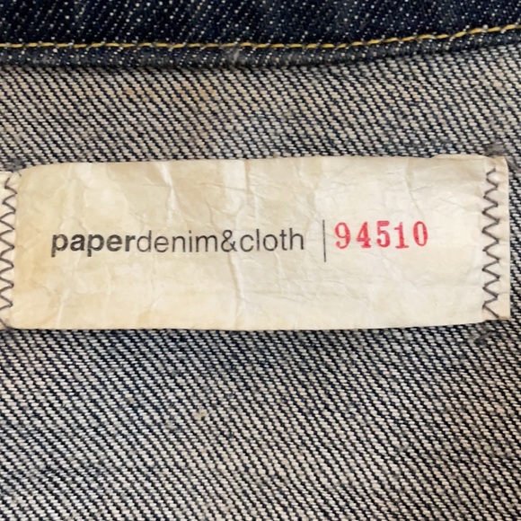 DENIM JEAN JACKET by PAPER DENIM CLOTH size 1 or S - Picture 8 of 10